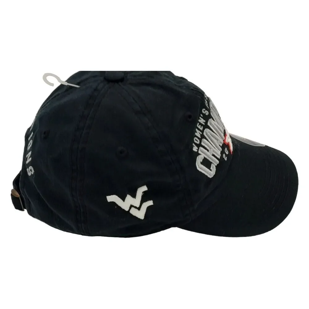 West Virginia Women's Basketball NCAA Big 12 Conference 2021 Black Hat Strapback